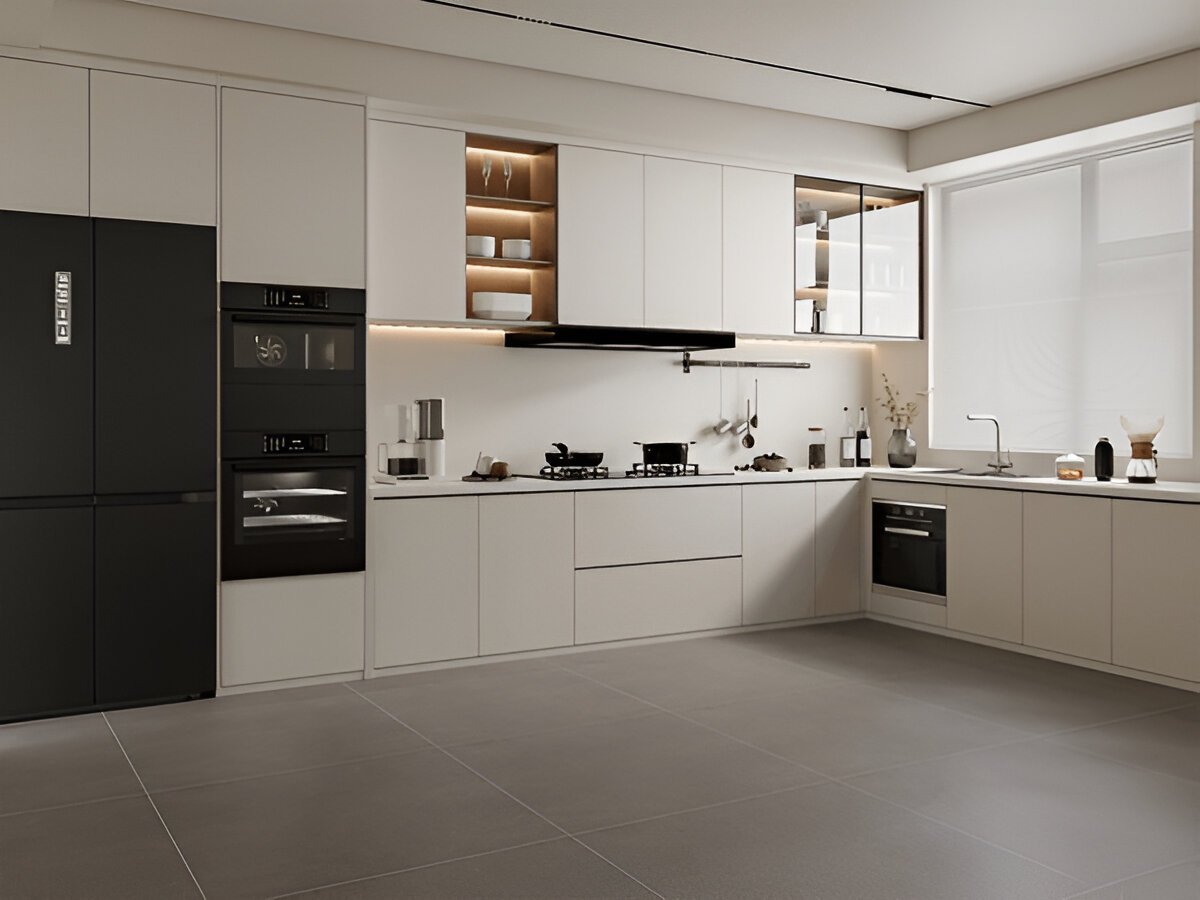 Modern modular kitchen interior design in Patna for homes