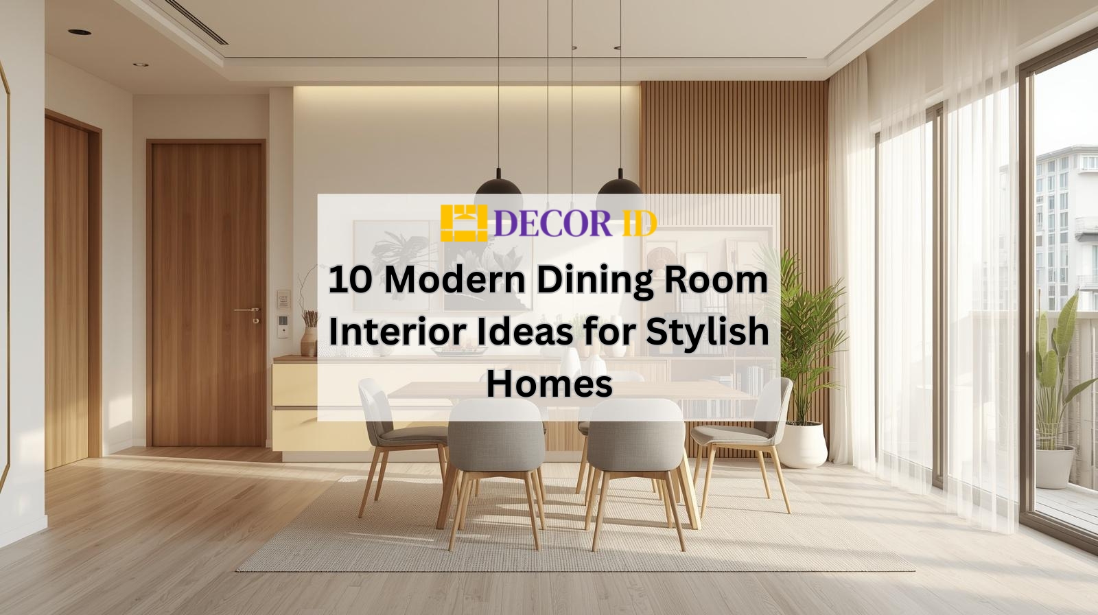 Modern dining room interior ideas with elegant furniture for stylish homes