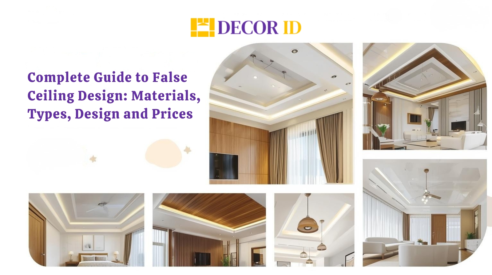 Modern false ceiling designs with LED lighting in elegant white interiors
