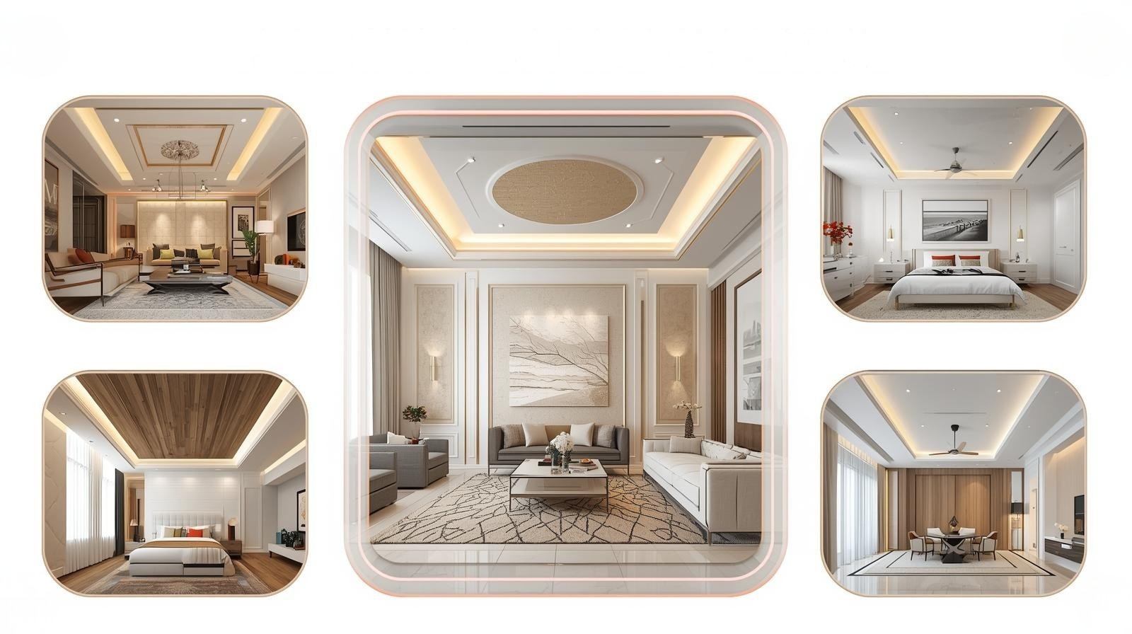 Modern false ceiling designs for living room and bedroom interiors