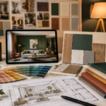Interiors design with modern aesthetics