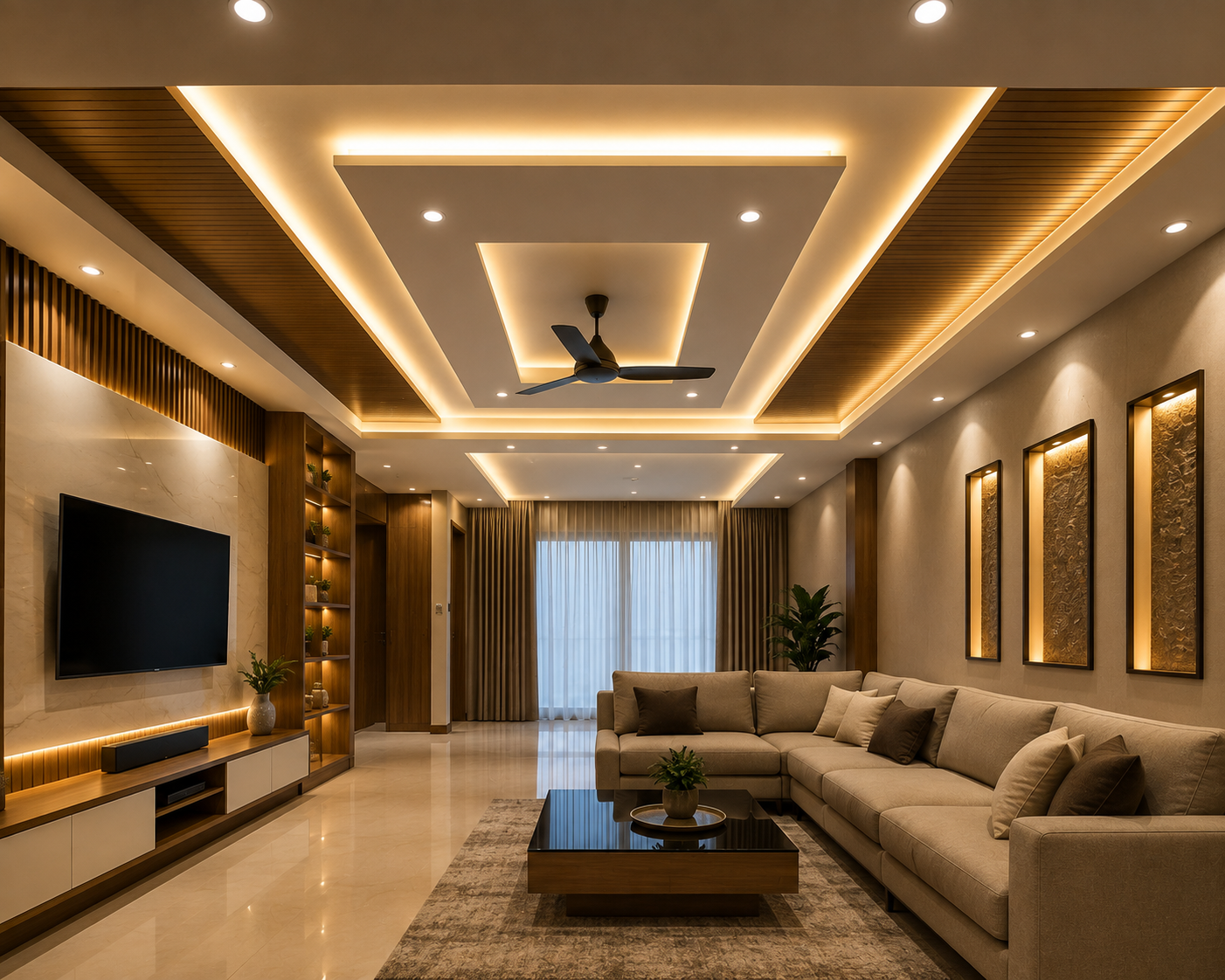 False Ceiling and Lighting Design